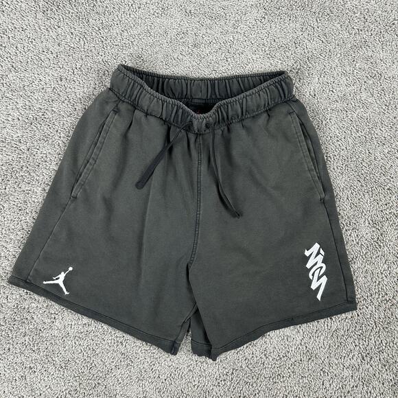 Nike Jordan Dri-FIT Fleece Shorts Mens Medium Gray Jumpman Logo DH9715-010 - Picture 1 of 16